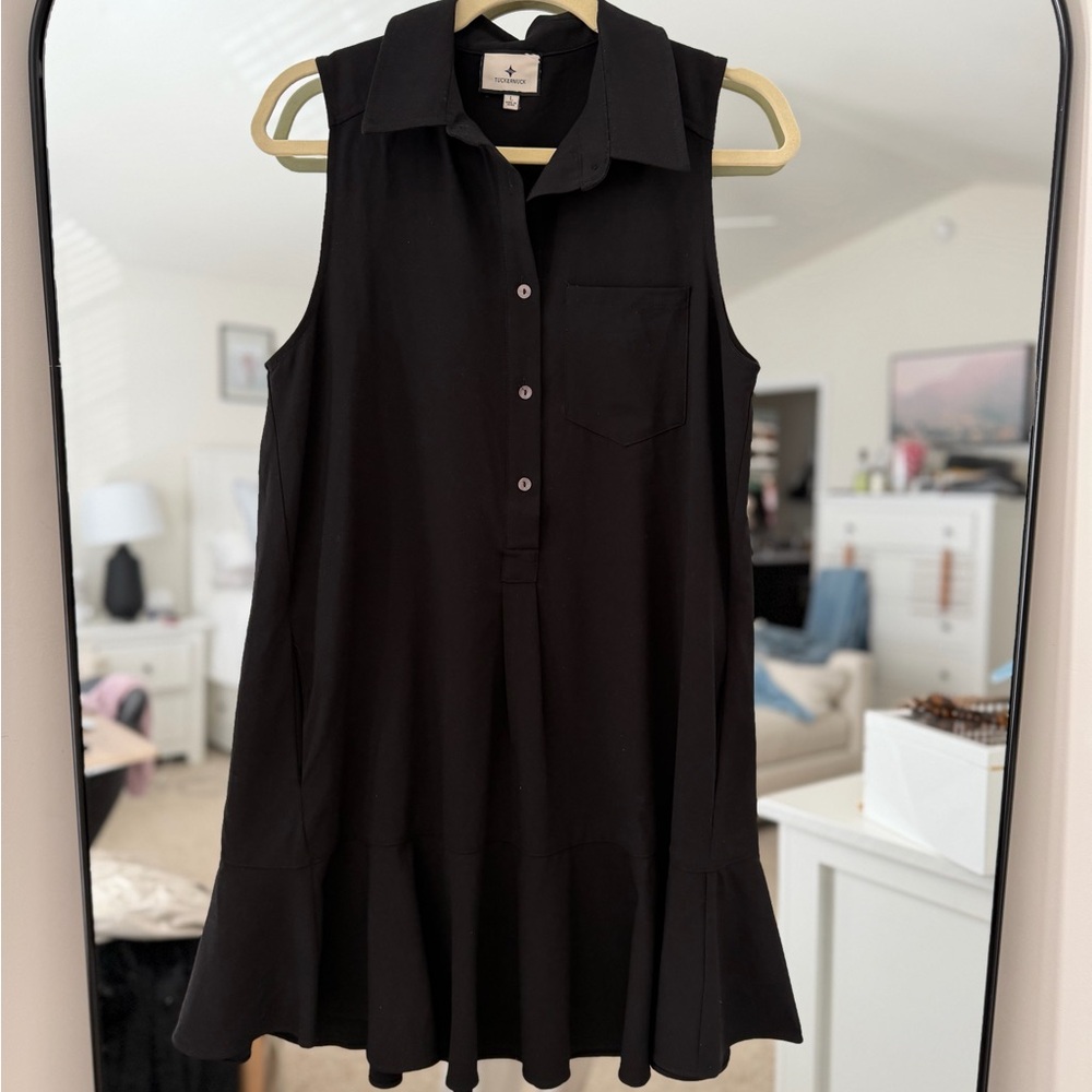 Tuckerneck Black Dress
